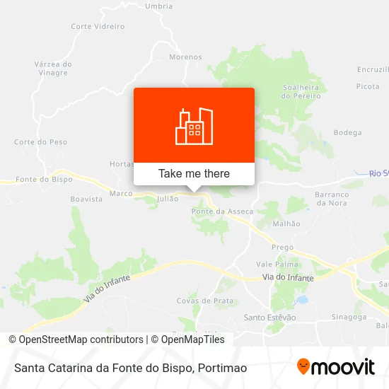 Santa Catarina da Fonte do Bispo map