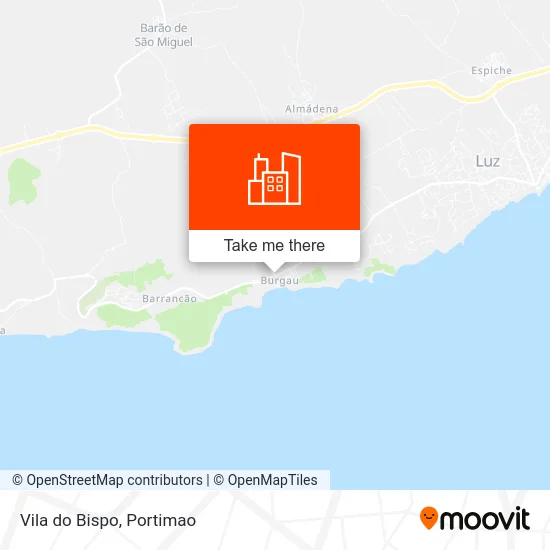 Vila do Bispo map