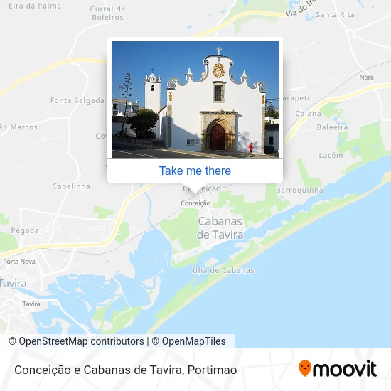 Conceição e Cabanas de Tavira map