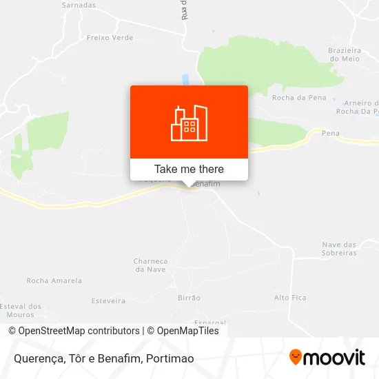 Querença, Tôr e Benafim map