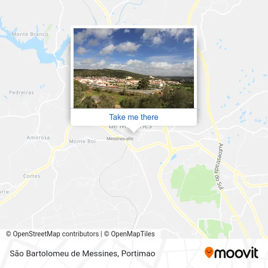 São Bartolomeu de Messines map