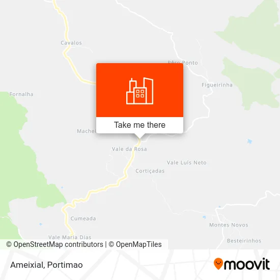 Ameixial map