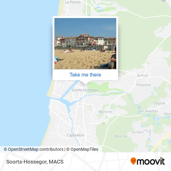 Soorts-Hossegor map