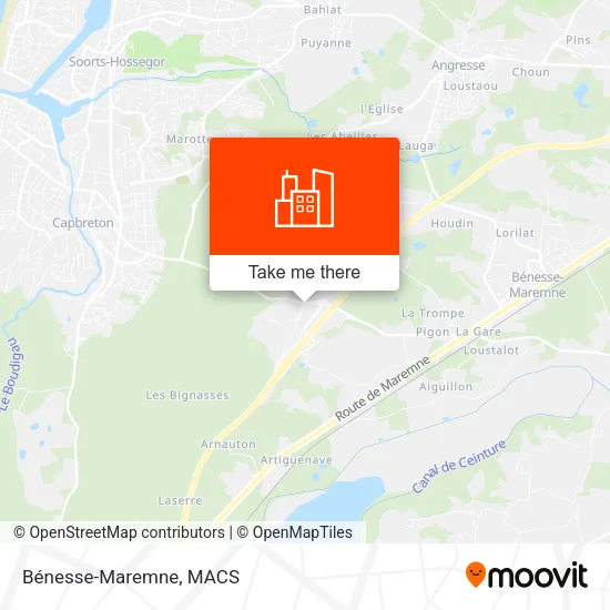 Bénesse-Maremne map
