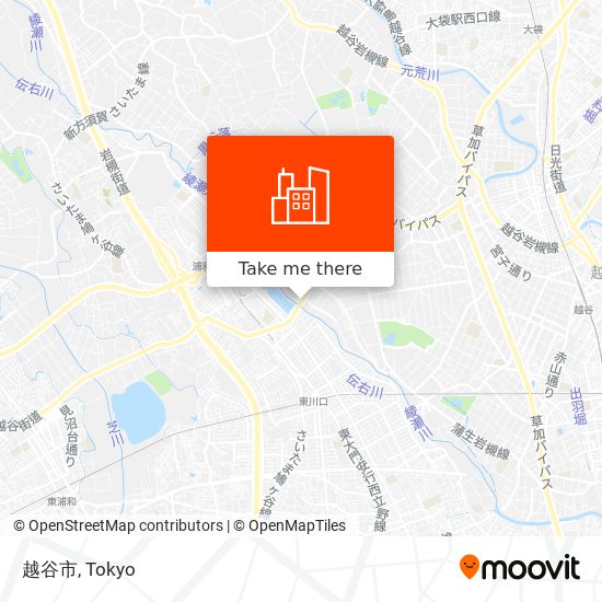 越谷市 map