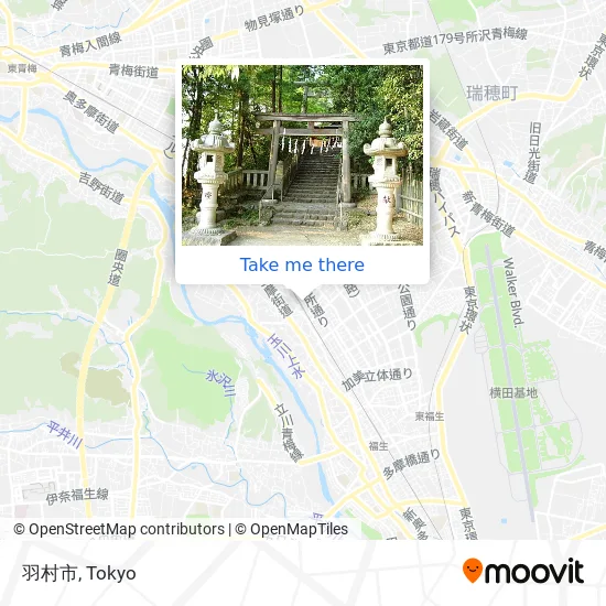 羽村市 map
