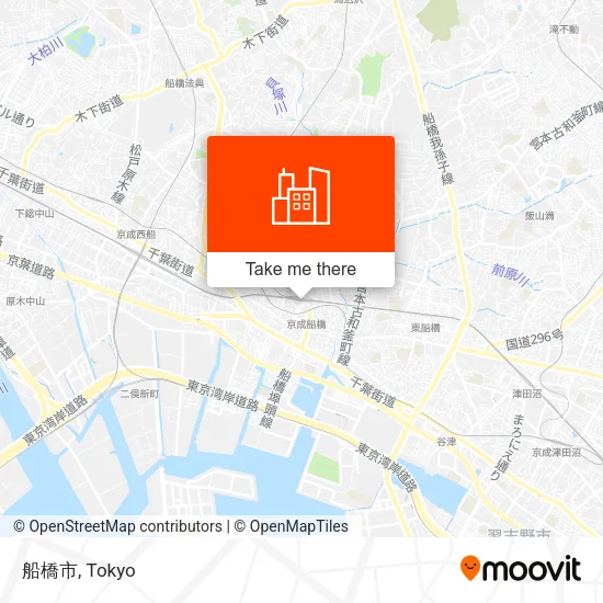 船橋市 map