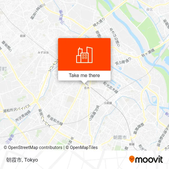 朝霞市 map