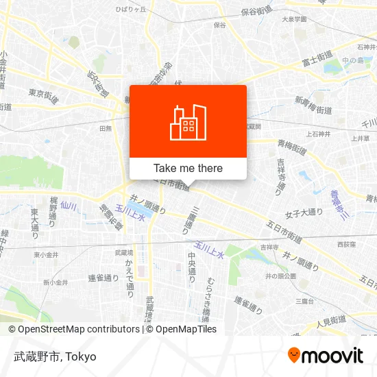 武蔵野市 map