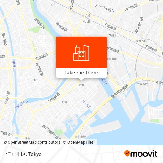 江戸川区 map