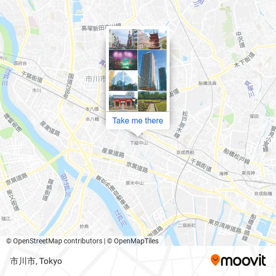 市川市 map