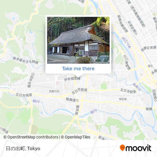 日の出町 map