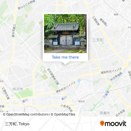 三芳町 map