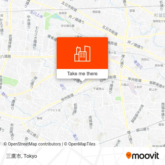 三鷹市 map