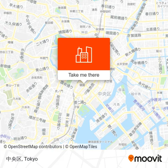 中央区 map