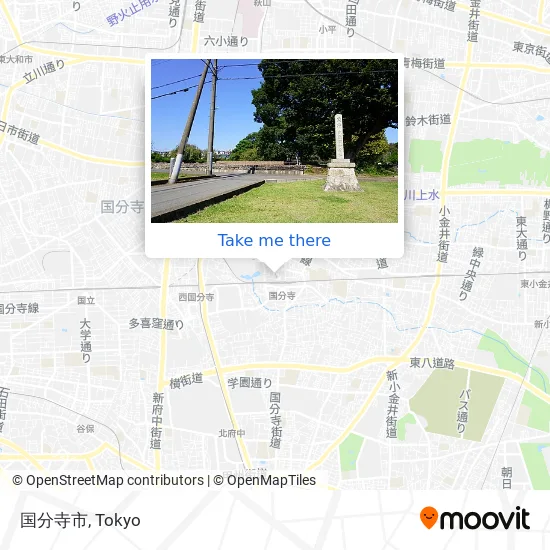国分寺市 map