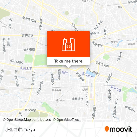 小金井市 map
