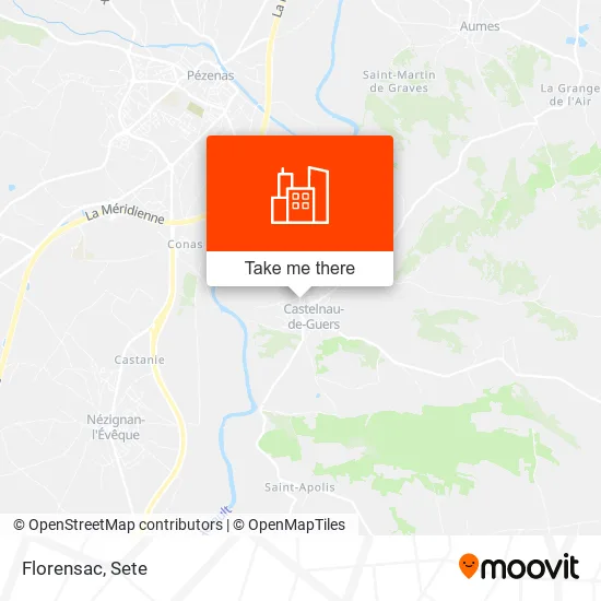 Florensac map
