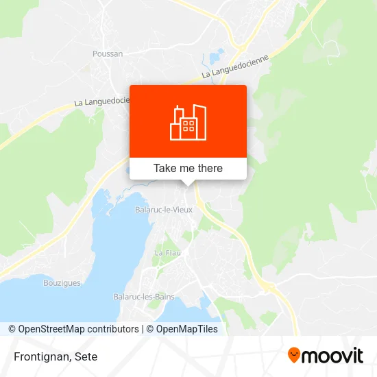 Frontignan map