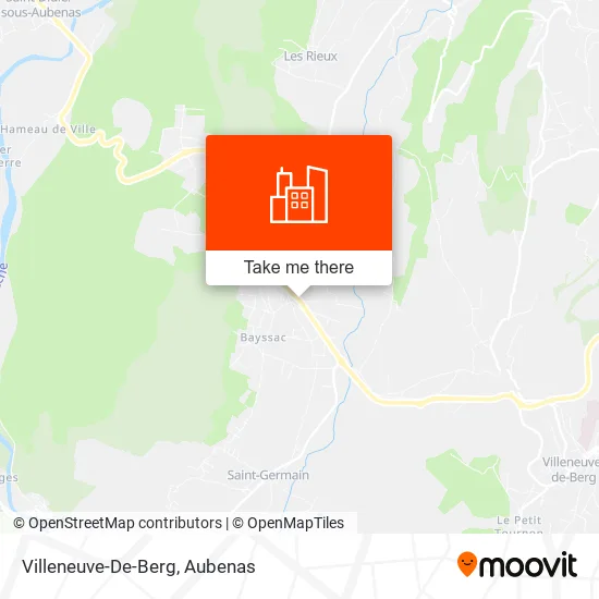 Villeneuve-De-Berg map