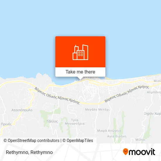 Rethymno map