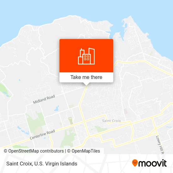 Saint Croix map