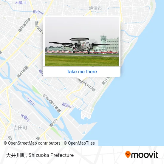 大井川町 map