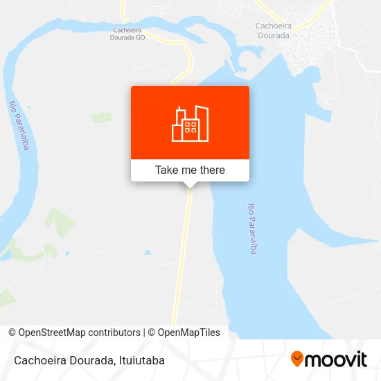 Cachoeira Dourada map