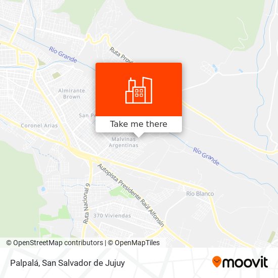 Palpalá map