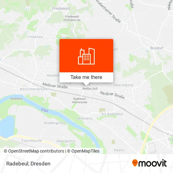Карта Radebeul