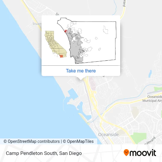 Camp Pendleton South map