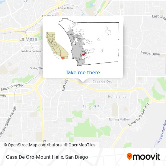 Mapa de Casa De Oro-Mount Helix