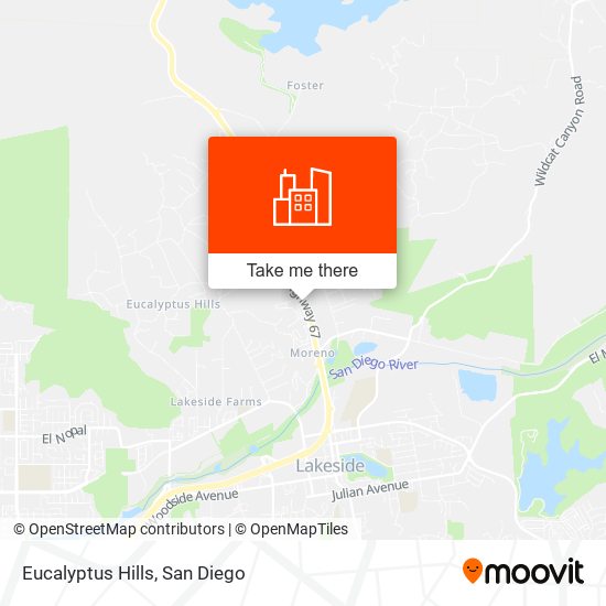 Eucalyptus Hills map