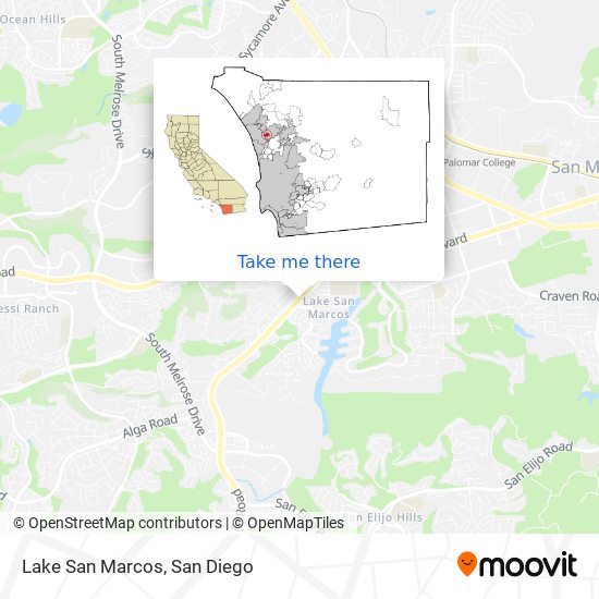 Lake San Marcos map