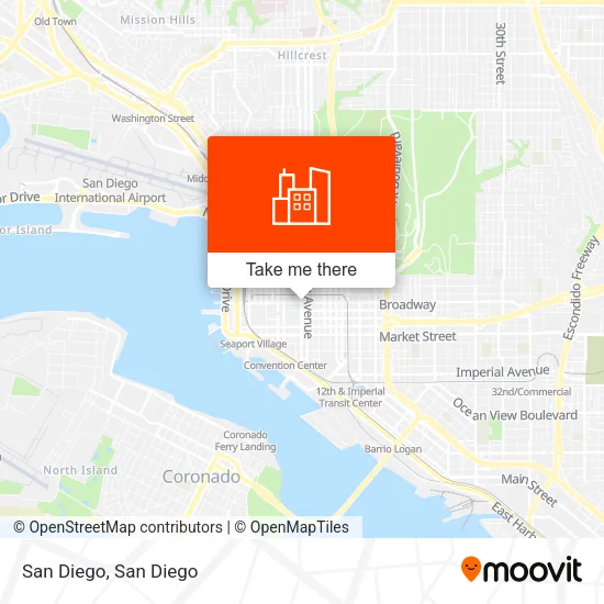 San Diego map