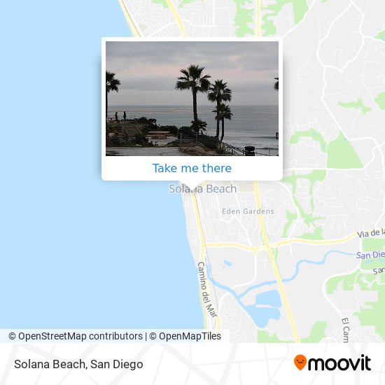 Solana Beach map