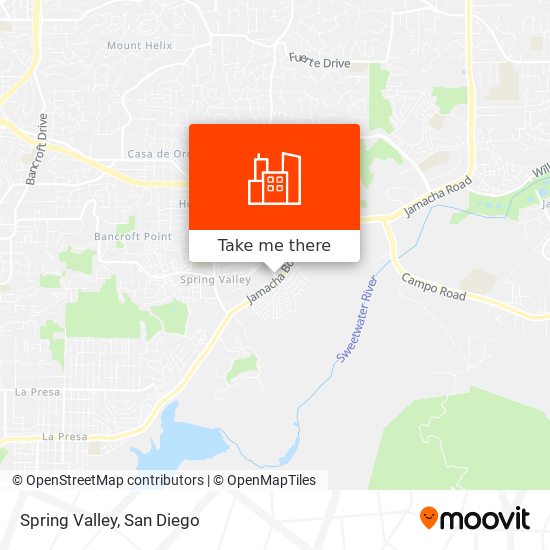 Spring Valley map