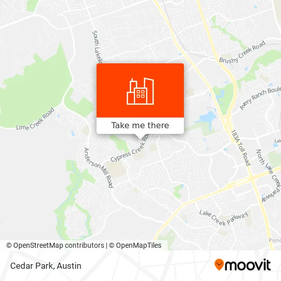 Cedar Park map