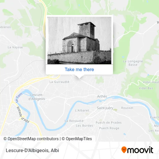 Lescure-D'Albigeois map