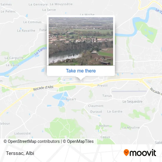 Terssac map