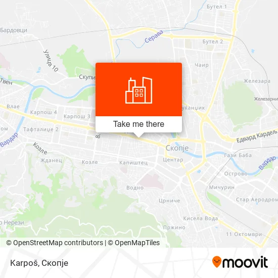 Karpoš map