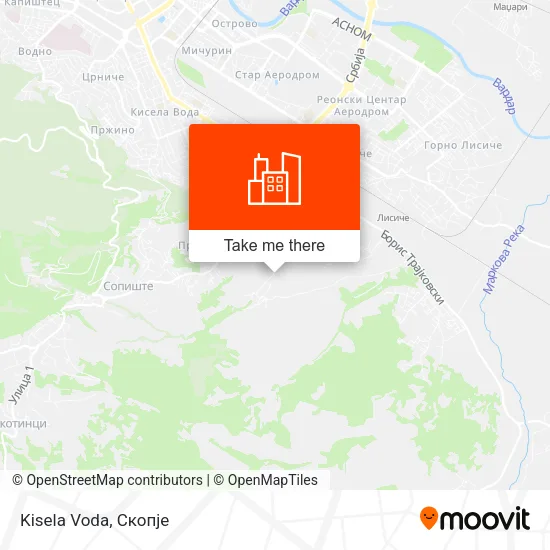 Kisela Voda map