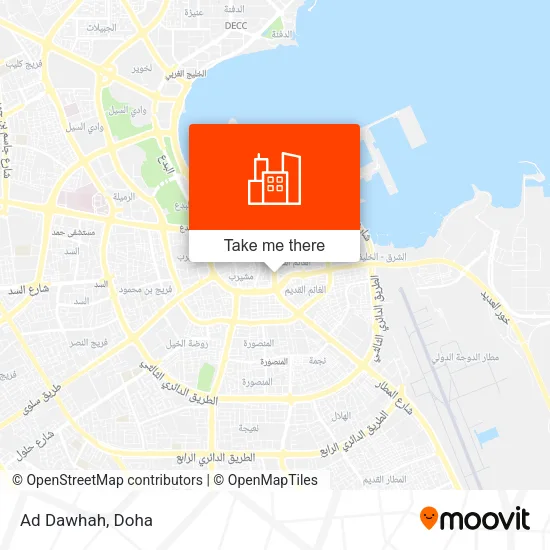 Ad Dawhah map