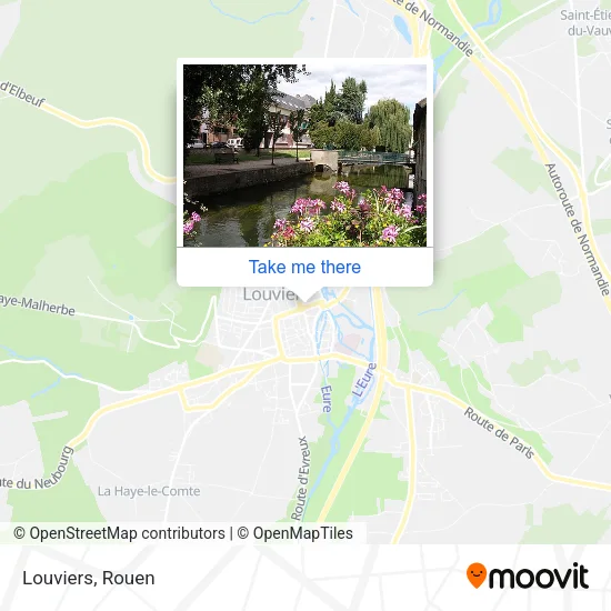 Louviers map