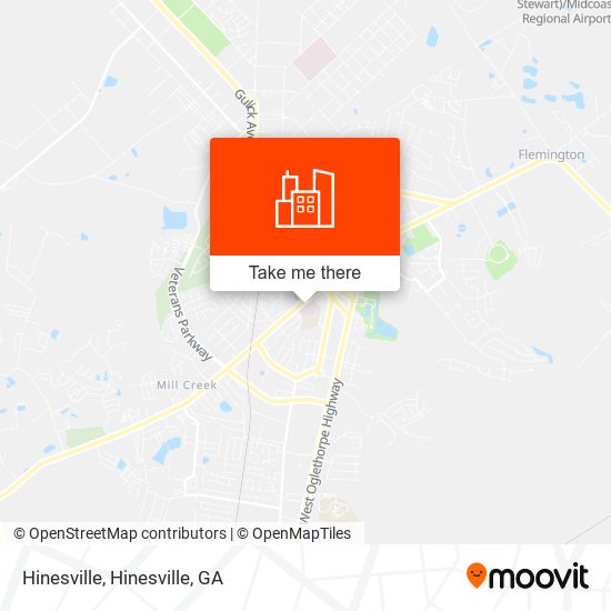 Hinesville map