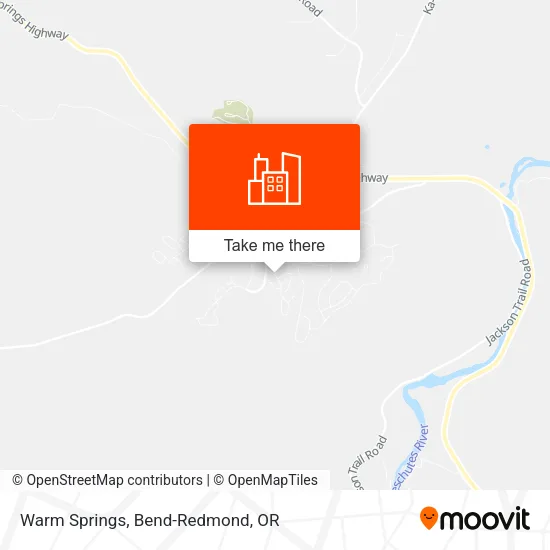 Warm Springs map