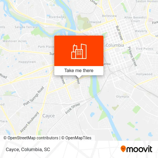 Cayce map