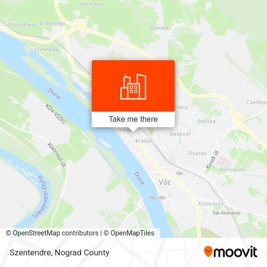Szentendre map