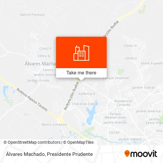 Álvares Machado map