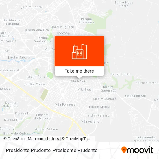 Presidente Prudente map